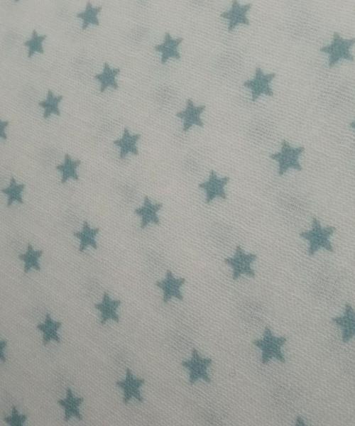 Muselina estrellas azul