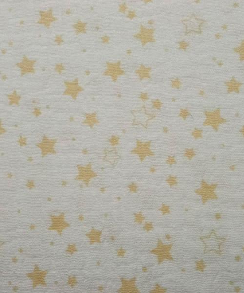 Muselina estrellas beige