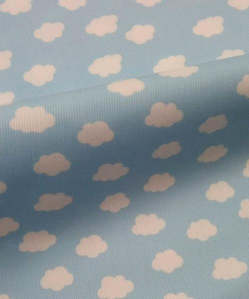 Piqué Canutillo Nubes azul