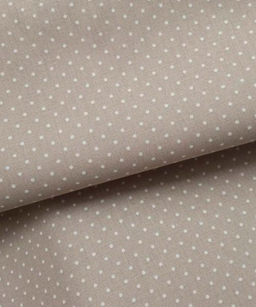 Popelín Estampado Lunares pequeños Crudo