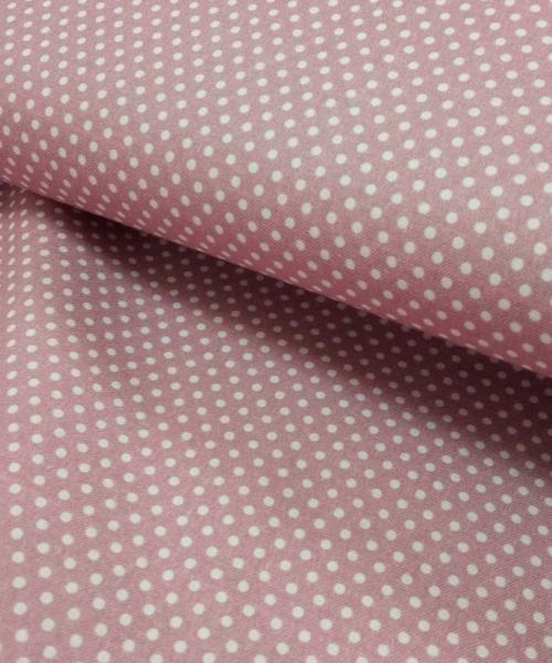Popelín Estampado Lunares pequeños Rosa