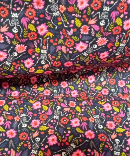 Popelín Estampado Esqueletos