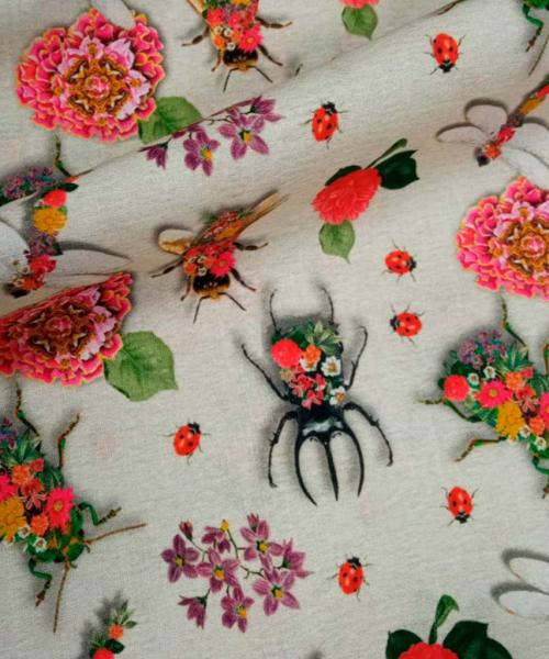 Popelín Estampado Insectos