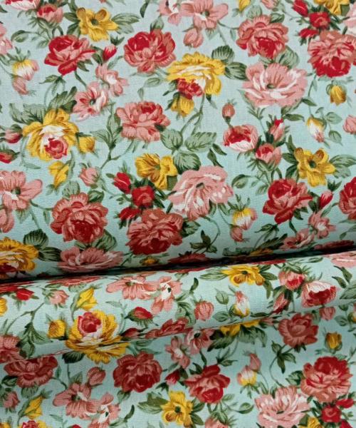 Popelín Estampado Flores 15