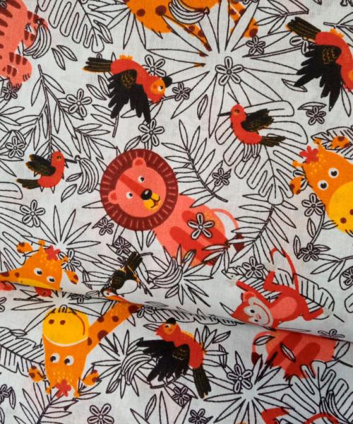 Popelín Estampado Selva