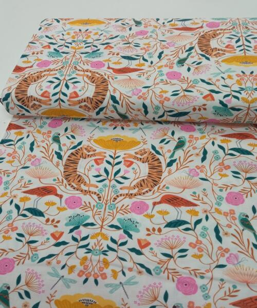 Popelín Dashwood Selva Blanco