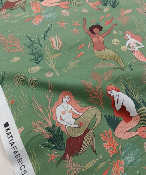 Popelín Sirenas Katia Fabrics