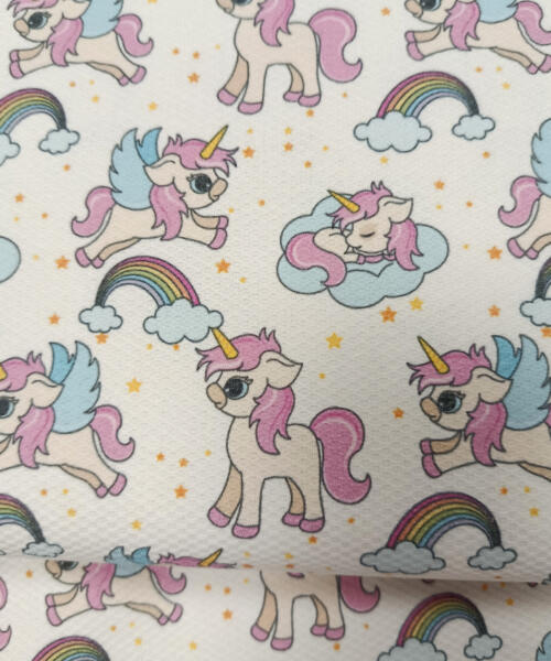 Piqué Nido de Abeja UNICORNIOS
