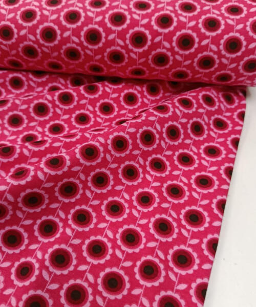 Punto Camiseta Flores Fucsia