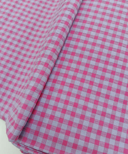 Vichy Seersucker Fucsia y Lavanda